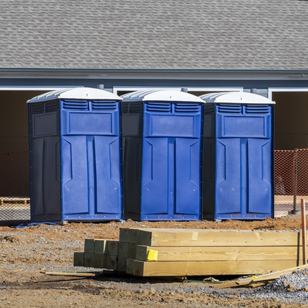 are there any restrictions on where i can place the porta potties during my rental period in Athens